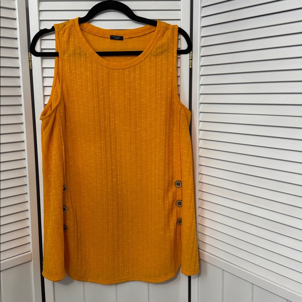 Studio Vibrant Yellow Knit Top